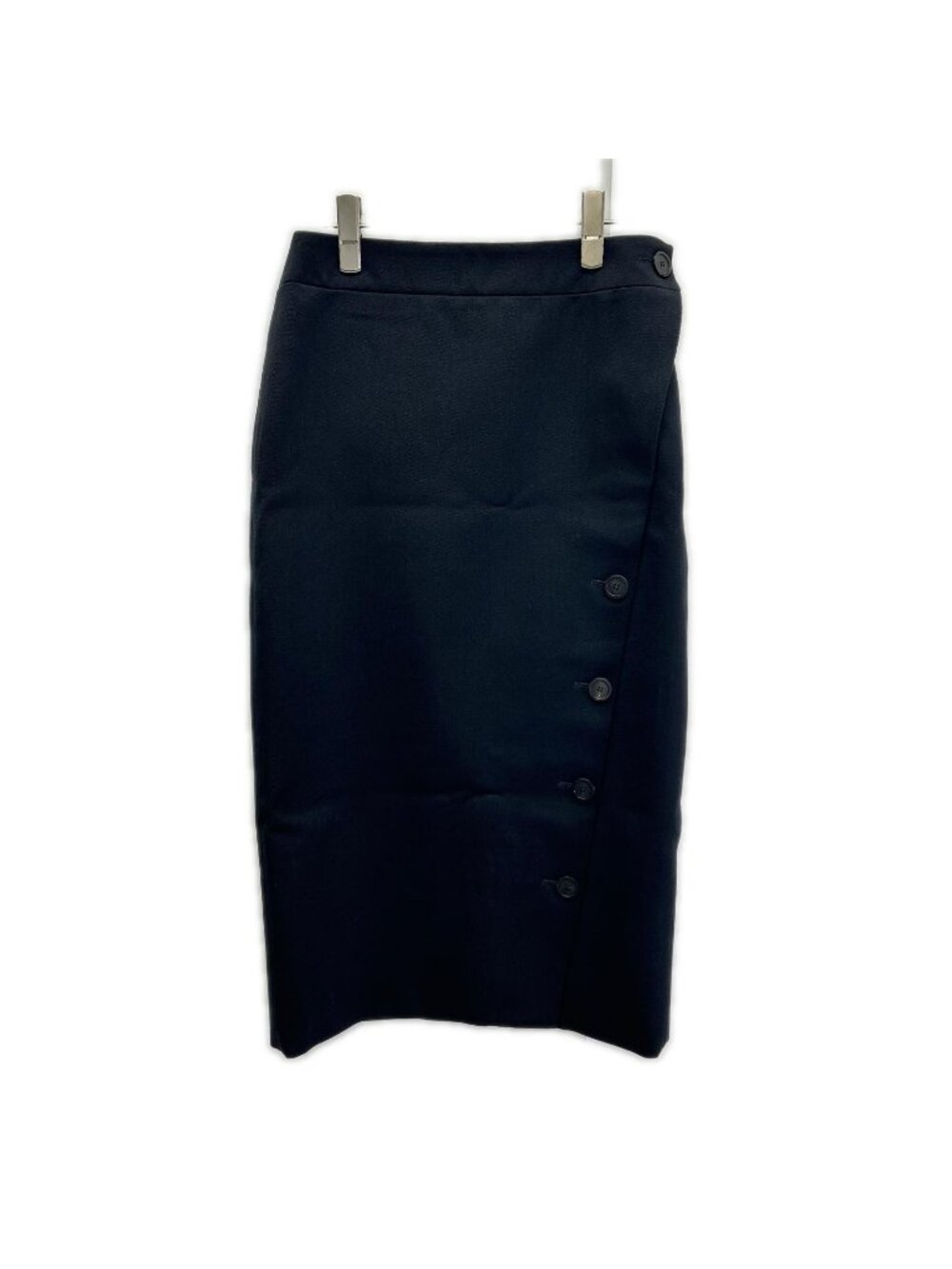 Balenciaga Black Wool Skirt